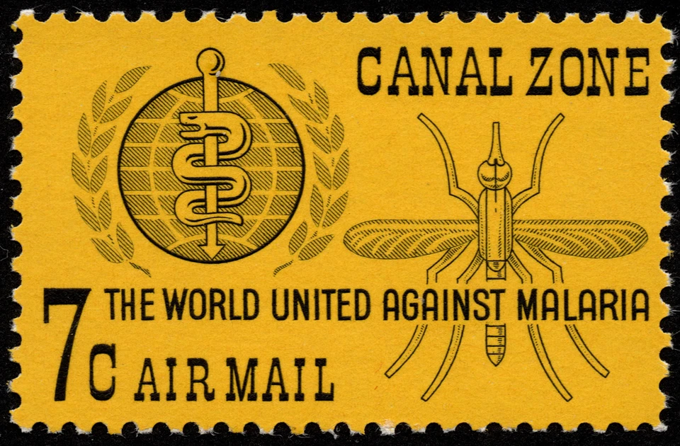Canal Zone Stamp Scott # C33 Mint NH - 7 Cents Anti-Malaria Insect Airmail Issue - Image 1 of 1