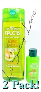 Garnier Fructis Sleek & Shine Parabenfreies Forrifting Shampoo Arganöl 2er Pack! - Bild 1 von 4