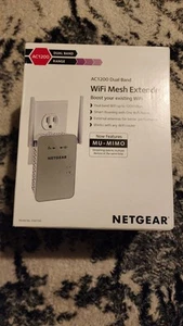 NEW! NETGEAR AC1200 Dual Band WiFi Range Extender- EX6150-100NAS -NEW in the BOX - Zdjęcie 1 z 6