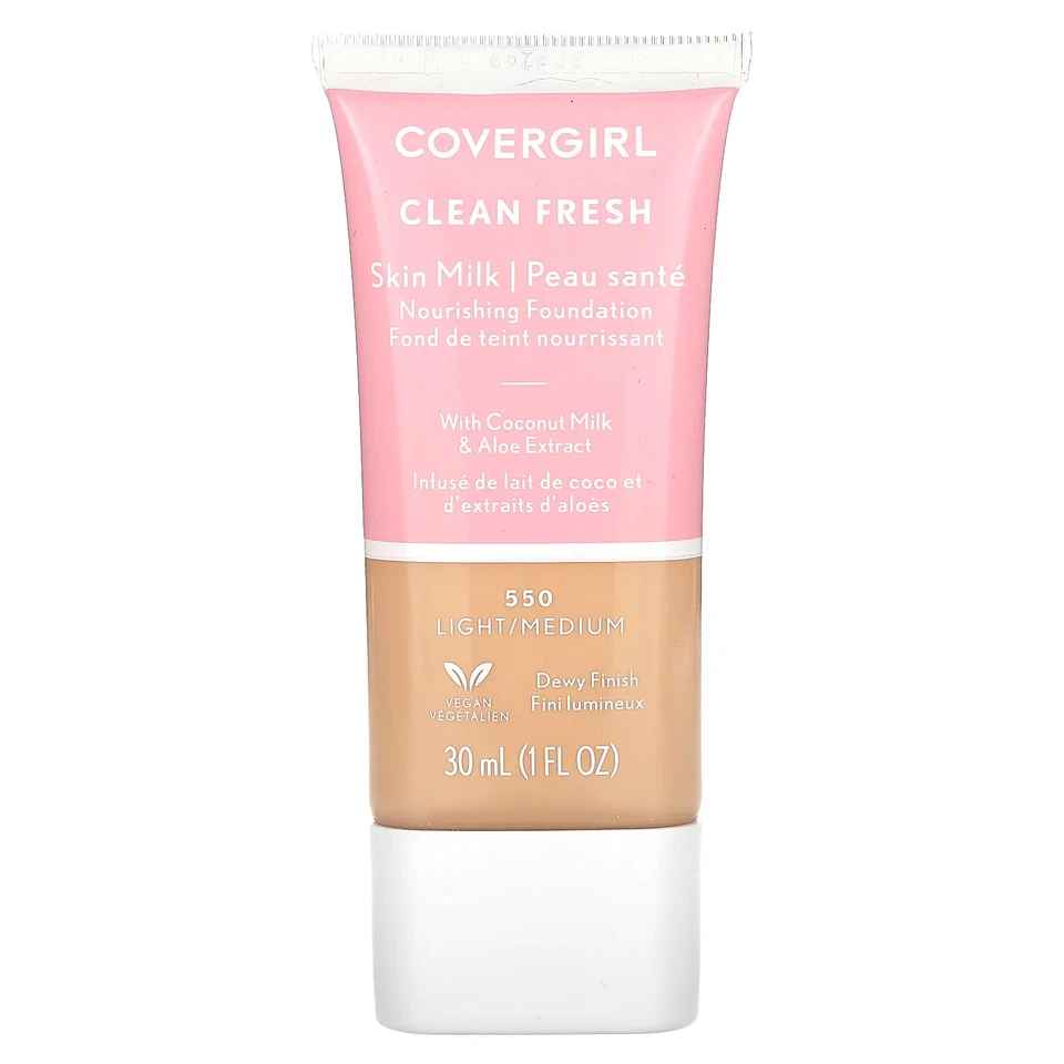 Clean Fresh, Skin Milk Nourishing Foundation, 550 Light/Medium, 1 fl oz (30 ml) - Image 1 of 3