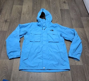 The North Face ' Hyvent Ski Hooded Waterproof ' Jacket - Mens Medium - Blue - Picture 1 of 8