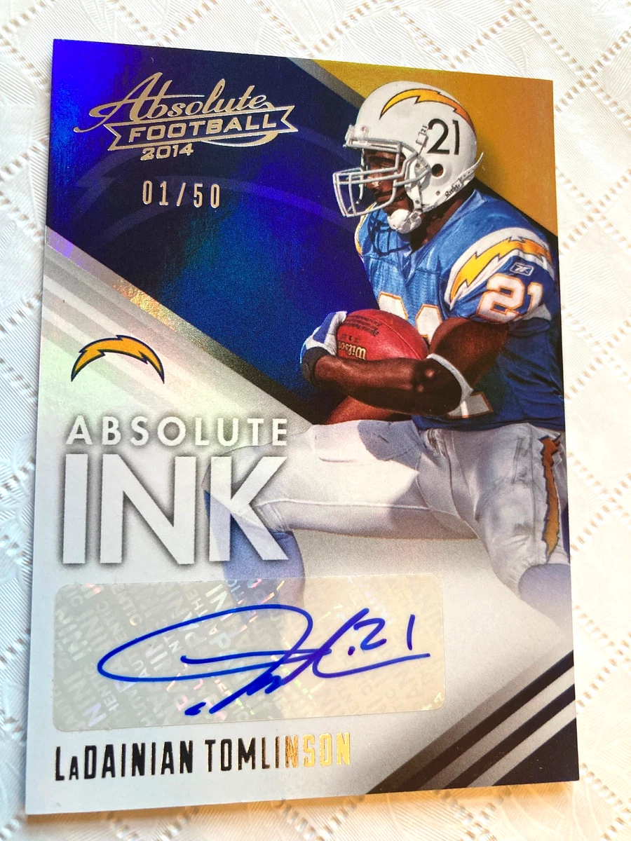 その他 Bowman Relics Auto LaDainian Tomlinson LaDainian Tomlinson Autographed Football Trading Card Singles for