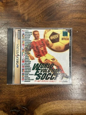 World Evolution Soccer Sega Saturn Japan Asmik 1997 NTSC-J Video Game - Image 1 of 3
