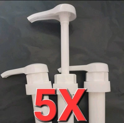 IBEX MART 5 x 38MM dosage Pump Dispenser For 5L Container soap Bottle Can 30ml Dosage