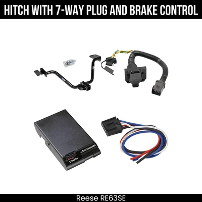 Paquete de remolque enganche + control de freno para 04-08 Chrysler Pacifica con paquete de preparación de remolque 44566 Foto 1 de 4