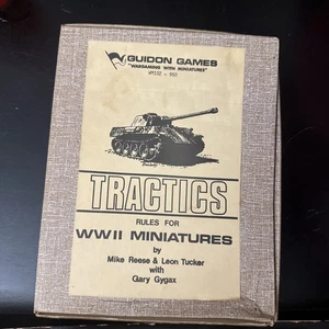 Guidon Spiele TRACTICS Komplettsatz in Box, 3 Hefte, Gary Gygax, Reese, Tucker - Bild 1 von 19
