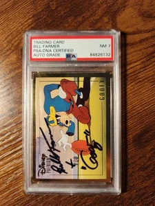 Disney Premium Skybox #34 Gold Goofy Auto By Bill Farmer PSA 7 - Bild 1 von 3