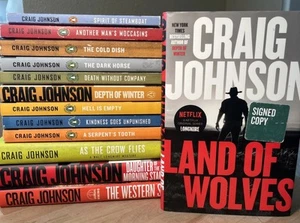 Craig Johnson WALT LONGMIRE Series 13 Book Lot Set HC PB Mix - 1 Signed First Ed - Picture 1 of 18
