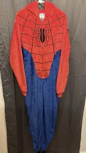 Pigiama Spiderman taglia adulto: grande pile con cappuccio tuta cerniera sonno/costume - Foto 1 di 15