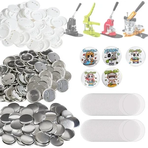 500 Sets 2.25 inch 58mm Pin Back Button Parts, DIY Round Button Badge Parts, Set - Picture 1 of 1