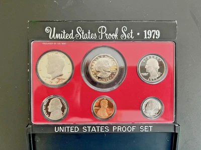 1979 Proof Set Type 1 U.S. Mint Government Packaging FAST SHIPPING - Image 1 of 2