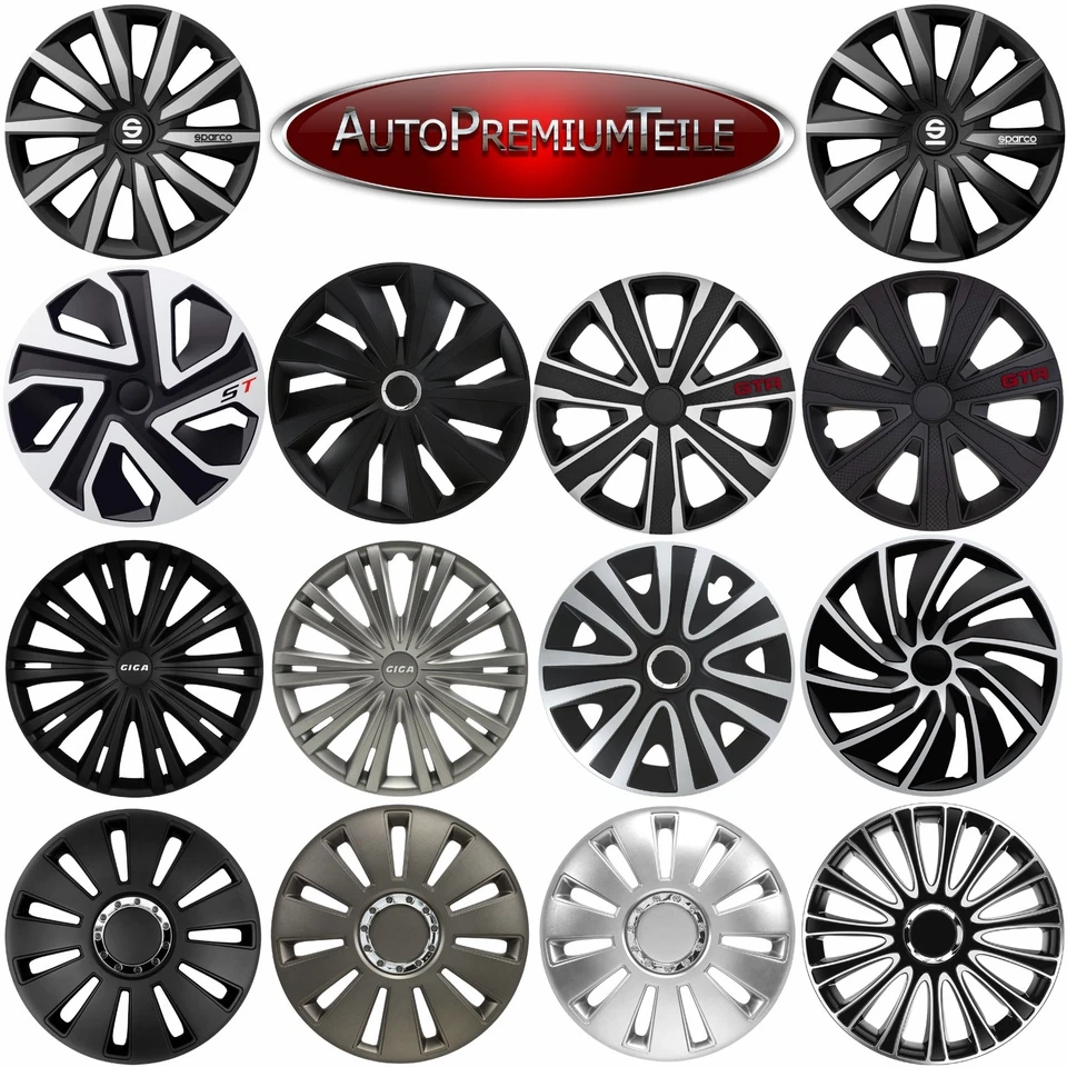 Radkappen 16 Zoll für VW Golf New Beetle Passat Scirocco T-Cross T-Roc 4 Stück - Bild 1 von 1