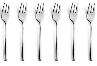 B&R VISTA Kuchengabel Set 6-teilig, 18/10 Edelstahl rostfrei, Kuchengabeln  ... - Bild 1 von 4