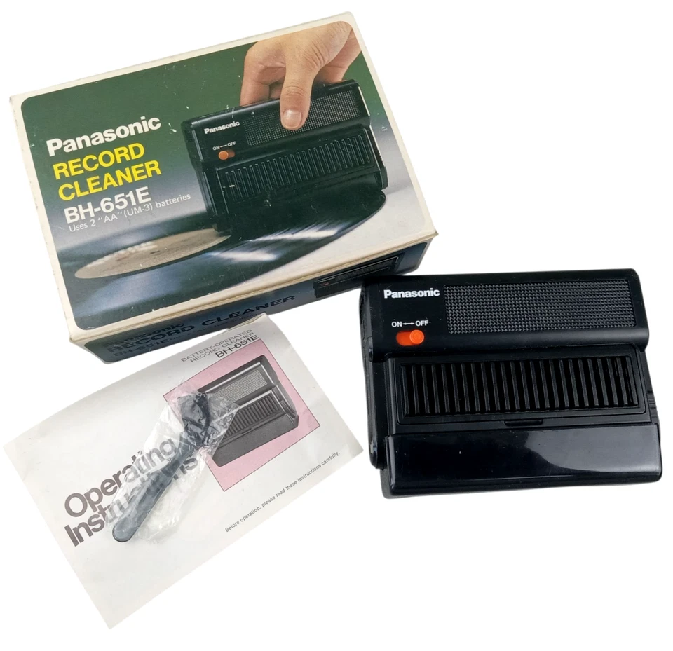 Limpador de disco de vinil vintage Panasonic BH-651E Japão FUNÇÕES TESTADAS - Imagem 1 de 1