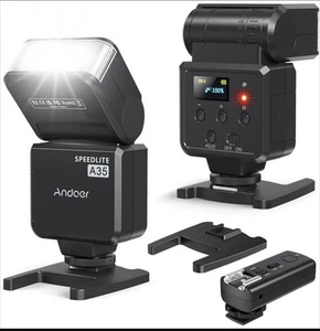 Andoer A35 Camera Flash Speedlite Wireless For Canon, Sony, Nikon Panasonic (CE) - Picture 1 of 12