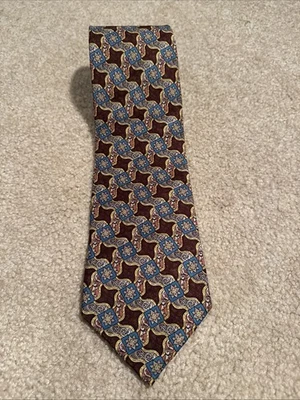 Corbata de seda vintage con patrón de foulard geométrico Burberry's of London Burberry Foto 1 de 4