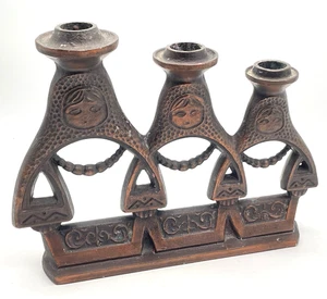 Matroschka Kerzenleuchter aus Kupfer Kerzenhalter Kerzenständer Kerzen Leuchter - Bild 1 von 6