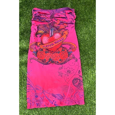Vestido Tubo Knitro LOVE KILLS Raro Y2K Cristal Rosa Hecho en EE. UU. Talla Única Ropa de Club Foto 1 de 4