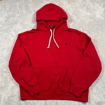 Polo Ralph Lauren Rojo Sudadera con Capucha Logo de Poni Pullover Sudadera con Capucha para Hombres L Foto 1 de 4