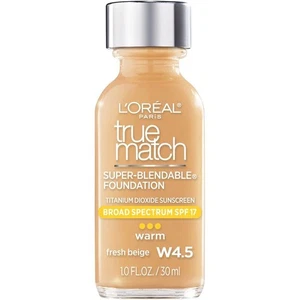 Base L'Oreal Paris True Match Super Mezclable, W4.5 Beige Fresco 1 OZ - Imagen 1 de 8