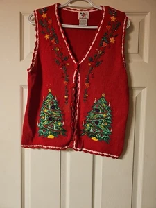 Chaleco Cascanueces Bordado Adornado Navidad Talla M - Imagen 1 de 9