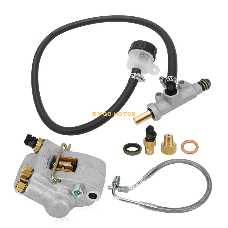 Pinza de freno trasera cilindro maestro con manguera para Polaris Diesel 455 Worker 500 2001 Foto 1 de 4