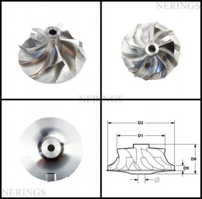 Verdichterrad des turbolader fur KIA PRO/CEE'D 1.6GT 16389700000 - Bild 1 von 4