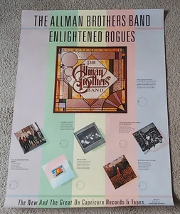 ORIG 1979 THE ALLMAN BROS BAND Enlightened Rogues In-Store Promotional POSTER - Picture 1 of 21