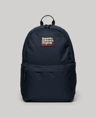 Superdry Bag Rucksack Backpack Padded Straps Classic Montana Backpack Navy Blue