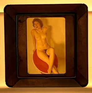 RARO 1960 PASTEL DE QUESO MUJER JOVEN DESNUDA Starlet DIAPOSITIVA FOTO BETTIE PAGE ERA #1 - Imagen 1 de 3