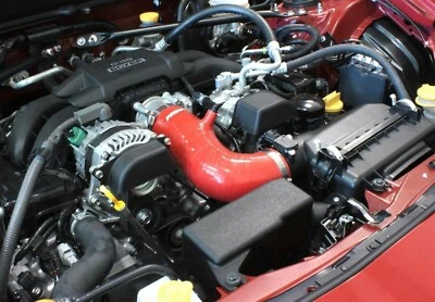 Red Perrin 3" Silicone Intake Inlet Hose For 2017-2020 BRZ Toyota 86 Manual - Image 1 of 4