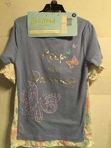 Cabecera de cama pijama niñas 3 piezas.Sigue soñando, mariposas. Talla 10 G6 - Imagen 1 de 4