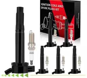 6 For 2007-2015 Lexus RX350 3.5L V6 Ignition Coil & Spark Plug - Picture 1 of 5
