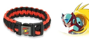 Mega Man X Rockman Zero Parachute Code Bracelet Capcom Japan RED - Picture 1 of 3