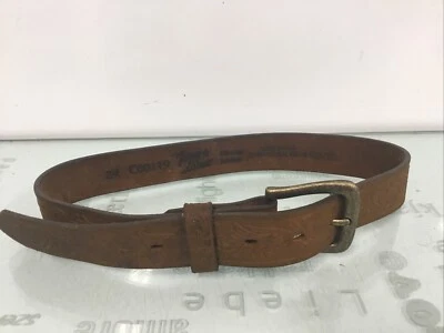 Tony Lama Western Floral Leather Belt Kids Size 24, New . - Image 1 of 4