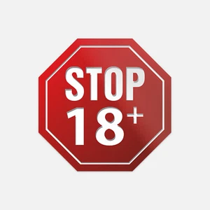 Calcomanía pegatina de vinilo letrero de advertencia de contenido para adultos Stop 18+ - Imagen 1 de 1