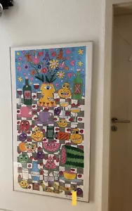 James Rizzi Farbserigraphie „Kitchen Table“ 1997 Handsigniert Nummeriert Groß - Bild 1 von 10