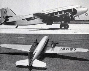 Douglas DC-3 .45 96" Wingspan RC Model Airplane Printed Plans &Templates - Picture 1 of 2