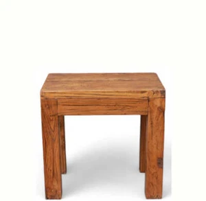 Sgabello in olmo HeBei - Foto 1 di 5