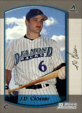 2000 Bowman Arizona Diamondbacks Baseball Card #390 J.D. Closser