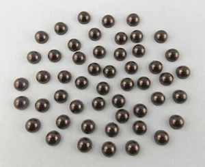 Halbperlen rund 8 mm braun 50 Stück (lose Halbperlen) - Bild 1 von 1