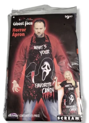 Licensed Ghost Face Scream Halloween Horror Apron Adult Unisex Halloween Costume - Image 1 of 2