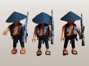 CUST02  PLAYMOBIL FIGURA SOLDADO VIETCONG. PRECIO UND - Imagen 1 de 2