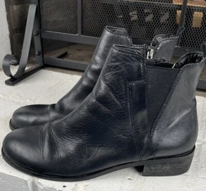 Botines de cuero Salvia Rhonda cuero negro mantequilla napa talla 9 - Imagen 1 de 10