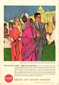 Coca Cola Print Ad Maharaja's Palace India Jack Potter c1957 - Picture 1 of 1