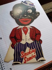 Smoking Sambo Standee Display Black Americana Reproduction Pyrotechnics