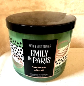 Bath & Body Works Macaron Cloud Candle EMILY IN PARIS 3-Wick Large 14.5 oz NEW - Picture 1 of 6