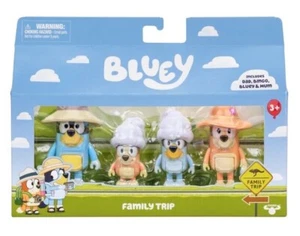 Bluey Friends - Viaje familiar - Paquete múltiple de 4 figuras - Nuevo AU - Imagen 1 de 2