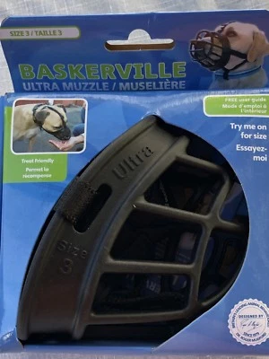 The Company Of Animals Talla 3 Baskrville Ultra Bozal para Perros Suave Neoprina Pudín BN Foto 1 de 4