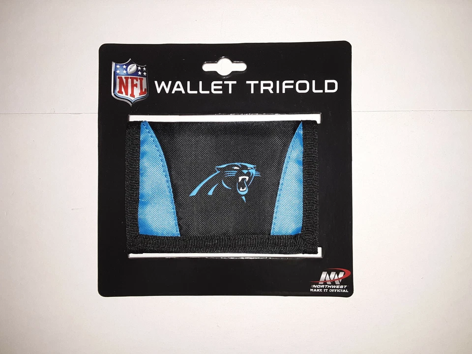 Бумажник нейлоновый тройной Carolina Panthers NFL - Изображение 1 из 1
